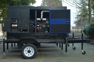 เครื่องกำเนิดไฟฟ้า 250kva 60Hz 400V สตาร์ทอัตโนมัติสำหรับเครื่องยนต์อัลเทอร์เนเตอร์ มาตรฐาน ISO8528 ได้รับการรับรองมาตรฐาน CE พร้อมล้อเลื่อน - Product Image 4