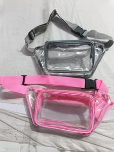 Vente chaude Transparent PVC unisexe taille sac Sports de plein air course bandoulière voyage étanche fermeture à glissière moraillon fermeture - Product Image 6