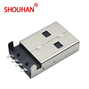 Connecteur USB <span class=keywords><strong>a</strong></span> Mâle 180 Degrés Acrylique Noir 4 Broches <span class=keywords><strong>Type</strong></span> <span class=keywords><strong>A</strong></span> Connecteur - Product Image 3