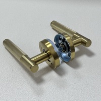Poignées de porte en acier inoxydable à surface moletée de style nordique de luxe pour cuisine, chambre et commode – Serrure de poignée de porte moderne et durable