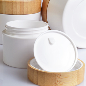 Thân Thiện Với Môi Tùy Chỉnh Rỗng 15/30/50/100/150/200/250G Chất Lượng Mỹ Phẩm Jar Tre Mỹ Phẩm Chai Kem Tre Lọ Kem - Product Image 1