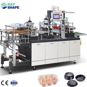 آلة أوتوماتيكية لصنع أغطية الأكواب البلاستيكية التي تستخدم لمرة واحدة من مواد PVC/PET/PS/HIPS، تشكيل بالضغط وإنتاجية عالية - Product Image 1