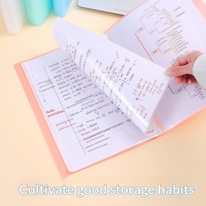 Folder A4 PP Transparan Lembar Sisipan Perlengkapan Kantor Penyimpanan Kertas Ujian Siswa Pengikat Dokumen Kapasitas Besar Loose-Leaf - Product Image 4