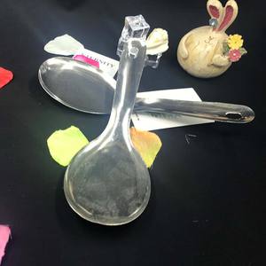 Louche à soupe, à bouillie et à riz en acier inoxydable épais et durable, style coréen, grande, à long manche, pour restaurant - Product Image 5