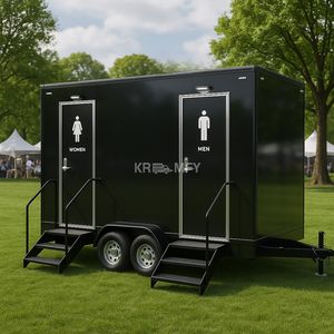 Conteneurs de toilettes mobiles 8 postes 2025 avec salle de douche intégrée pour le nettoyage - Product Image 6