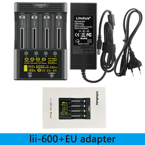 Liitokala <span class=keywords><strong>Lii</strong></span> 600 chargeur intelligent pour 1.2v 3.7v batteries rechargeables chargeur 4 emplacements chargeur pour batterie lithion ion - Product Image 2