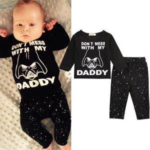 Boutique custom print designer baby boy clothes 0-3 3-6 <span class=keywords><strong>mesi</strong></span> neonato due pezzi pagliaccetto set unisex elegante neonato pagliaccetti - Product Image 1