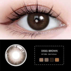 Cho eyeshare 1 cặp kính áp tròng mềm cho học sinh nhỏ 14.0 ống kính màu mắt điện màu nâu xanh xanh xám loại tự nhiên - Product Image 3