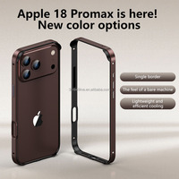 Coque de protection antichoc en aluminium et silicone pour iPhone 18 Pro, 17 Pro, 16 Pro Max