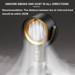 Chargement USB hotte de bureau portable purificateur <span class=keywords><strong>d</strong></span>'<span class=keywords><strong>air</strong></span> hotte de cuisine <span class=keywords><strong>extracteur</strong></span> pour barbecue à la maison marmite - Product Image 5