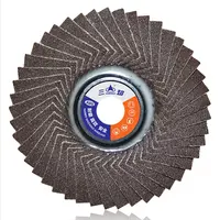 Disc Flap Fleksibel Abrasif Bunga Korea 80 Flaps 100Mm/4 Inci untuk Pemolesan Logam dan Baja Tahan Karat