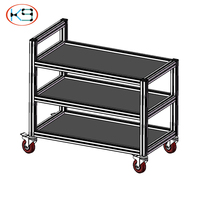 Profil Aluminium Alloy T5 Seri 6000 Standar Eropa 4040/4080/40120 Rangka T-Profile Industri dengan Layanan Pemotongan