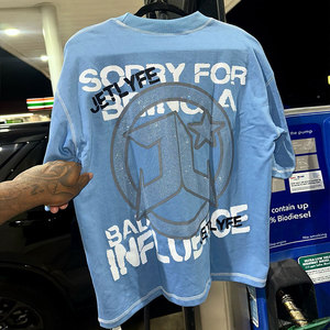 Camisetas de Algodão Pesado Huili para o Verão, Ajuste Oversized para Homens, Bordado Personalizado, Logo Impresso, Camiseta Vintage com Strass de Manga Curta - Product Image 2