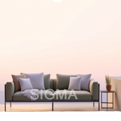 Sigma New Design Aluminum Outdoor Sofa Outdoor Garden Aluminum Sofa Set Furniture