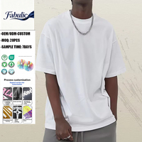 T-shirt blanc uni pour homme en coton 100% lourd, personnalisable avec logo, style streetwear décontracté