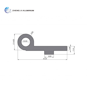 Oem Aluminium Scharnier Flap Profiel Aangepaste Aluminium Scharnier Flap Profielen Leverancier - Product Image 2