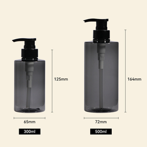 Botellas de Lujo para Lociones y Cuidado Corporal de PET de 300ml y 500ml en Gris, Azul y Rojo con Bomba Dosificadora para Hotel y Hogar, Venta al Por Mayor - Product Image 4