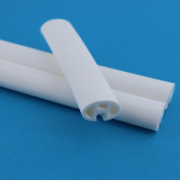 Tube profilé ovale en silicone personnalisé avec rainure pour câble, gaine de protection pour câblage de lampe de table LED, fabricant