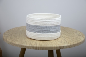 Commercio all'ingrosso Mini cesti di stoccaggio della <span class=keywords><strong>corda</strong></span> di cotone-organizzatori di giocattoli per bambini, porta asciugamani per la casa, contenitori per vasi di piante - Product Image 2