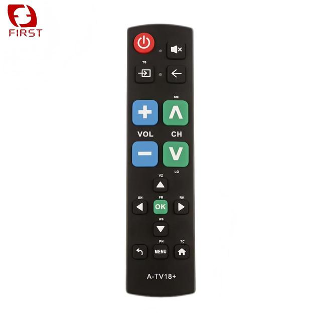 Custom First Brand Quality A-TV18+ Large Button Universal Remote Control for Seniors Easy Use Home Device Controller
