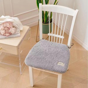 Plush <b>Chair</b> Cushion <b>Pad</b> Type Solid Color Medium Firmness For Office Desk Student Classroom Use - Product Image 4