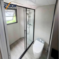 ZYBOX Cabines préfabriquées confortables de 20, 30 et 40 pieds, imperméables et ignifuges, type Apple Cabin, pour bureaux et villas, certifiées CE