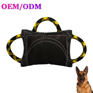 Cibles d'agility pour chiens de style classique personnalisables, en lin, avec 3 poignées et 1 boucle, pour usage extérieur, adaptées aux chiens de petite et grande taille - Product Image 1