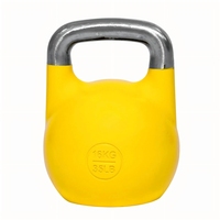 Kettlebell de compétition creuse de 24 kg (53 lb) avec base stable et durable, poids codé par couleur, 53 lb