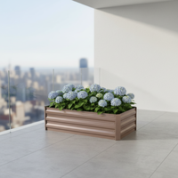 Jardinière extérieure personnalisable en acier galvanisé, imperméable, résistante à la rouille, pots de jardin, couleur et forme personnalisées, décoration intérieure