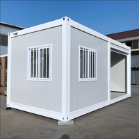 DXH Entrée de garage personnalisée préfabriquée petites maisons conteneur salle de bain moderne préfabriqué paquet plat petites maisons avec un deux chambres à coucher