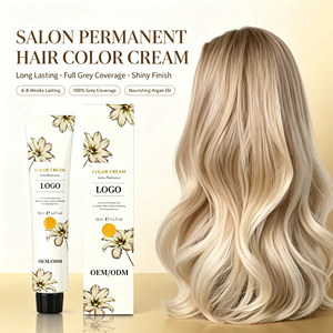 Tinte Permanente para el Cabello de Salón Profesional de Marca Privada al por Mayor Directo de Fábrica, Color de Cabello con Logotipo Personalizado - Product Image 1