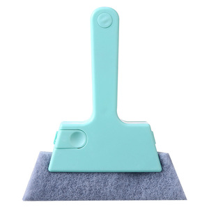 Multi Functional Crevice <b>Cleaning</b> <b>Brush</b> With Cloth Pad And Scraper For Household <b>Window</b> Track And Gap <b>Cleaning</b> - Product Image 4