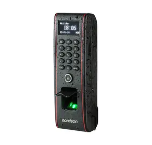 Nordson IP65 waterproof outdoor fingerprint IP based access control time attendance with USB and display