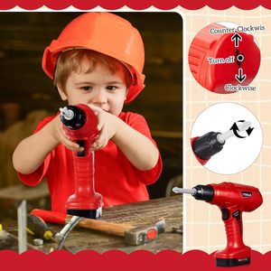 <span class=keywords><strong>Jouet</strong></span> <span class=keywords><strong>perceuse</strong></span> ensemble 3 forets interchangeables enfants électrique semblant jouer réaliste son ABS plastique Construction <span class=keywords><strong>jouet</strong></span> âge - Product Image 4