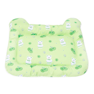 Cute Bear Green Fruit <b>Cat</b> Head <b>Mat</b> Rectangle Pet Bed For Dog Summer Cooling Pad Hand Wash Polyester Fiber Fill - Product Image 1