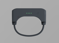 Bracelet de cheville GPS étanche IP68 en plastique personnalisé avec fonction SOS et conception anti-démontage pour les détenus en assignation à résidence