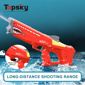 Più recente vendita calda estate giochi all'aperto potente elettrico squalo pistola ad acqua giocattolo per bambini pistola ad acqua Blaster tiro spiaggia piscina giocattoli - Product Image 2