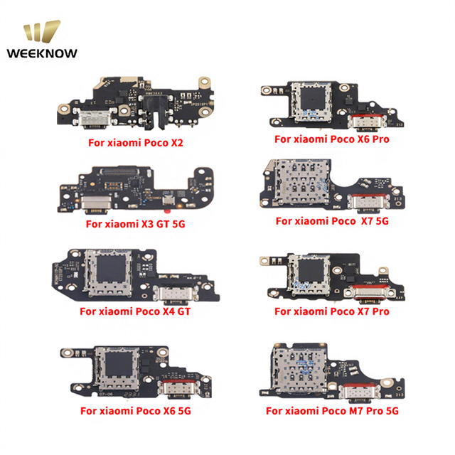 Mobile Parts Phone Spare USB Charging Port Dock Board Flex Cable for Xiaomi Redmi Note 8T 8 7 6 5 Pro Charging Port Connector