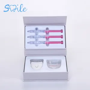 Kit de blanqueamiento dental para uso doméstico, tubo de aguja de gel blanqueador dental y miniluz led