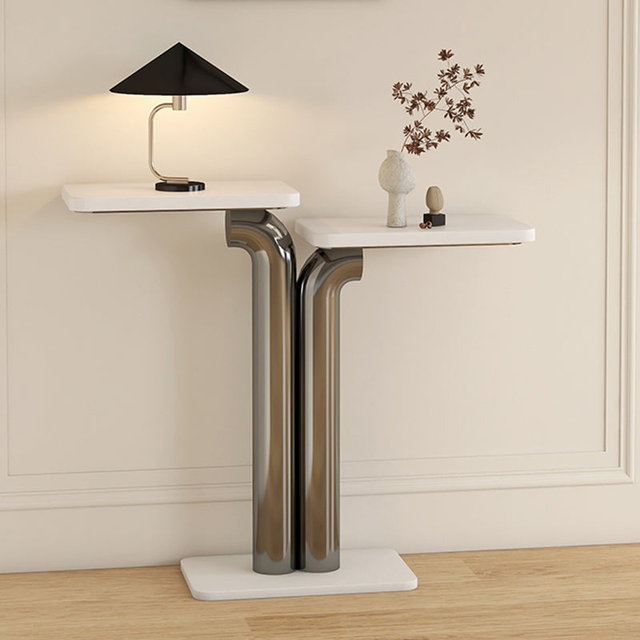 Luxury Ultra-Narrow Console Table Modern Creative Design for Dining Hotel Balcony Entrance for Living Room Furniture Entryway