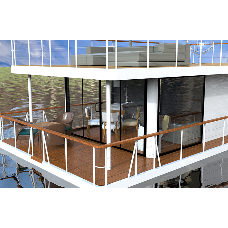 Сборный дом, понтонная лодка