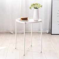 Table d'appoint multifonctionnelle en fer simple, table à café, table d'angle minimaliste pour salon