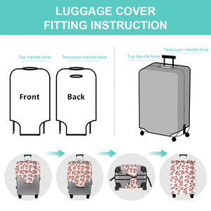 Anpassbare Elastische Reisekofferhülle Große Auswahl an Stilen Modischer Staubdichter Wasserabweisender Umweltfreundlicher Kofferschutz - Product Image 4
