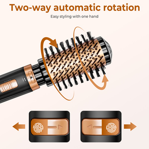 Spazzola rotante aria calda Set 4 in 1 Auto girevole spazzola 3-in-1 aria calda Styler 360 rotante asciugacapelli per capelli a secco - Product Image 3