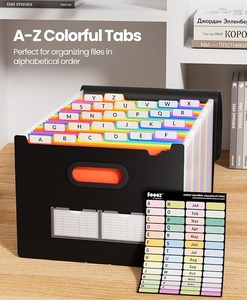 <b>A4</b> Black PP Expanding File <b>Folder</b> 13 Pocket <b>Document</b> Organizer Wallet Legal Size Office School Use - Product Image 6