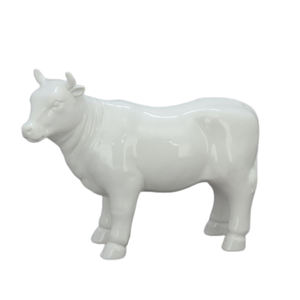 تمثال بقرة سيراميك أبيض, تمثال بقرة سيراميك أبيض للزينة المنزلية للبيع - Product Image 2