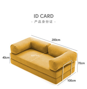 Sofá Cama Plegable en Oferta, Sofá Modular 4 en 1 de Corduroy en Forma de L, Convertible, para Sala de Estar - Product Image 3