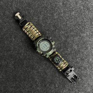 Montre de prière islamique pour hommes, montre Azan, boussole Qibla, montre-bracelet numérique, lumineuse, étanche, montre de survie en plein air - Product Image 3
