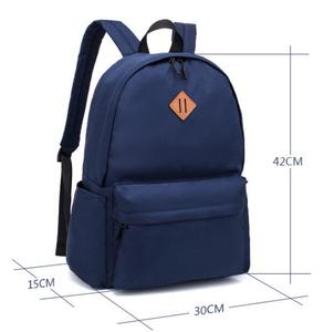 Sac d'école personnalisé en gros pour garçons, sac à dos scolaire personnalisé avec logo, sac à dos double épaule pour enfants, sac à dos scolaire personnalisé de couleur unie - Product Image 1