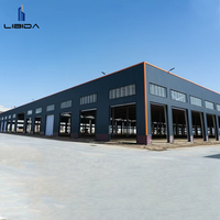 Almacén Industrial Prefabricado de Acero Moderno de Bajo Costo para la Industria de la Construcción, Tamaño y Color Personalizados